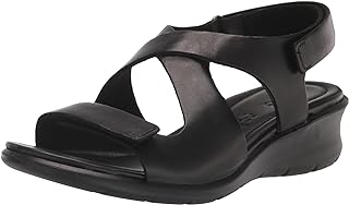 Sandália feminina Felicia Cross Wedge, Preto, 5-5.5  