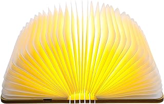 Ajcoflt USB recarregável Mini livro dobrável Luz 12 cores Mudança de humor e timer Regulável 360 ° Mesa dobrável Piso lâmpada de cabeceira para o aniversário Natal Decoração  