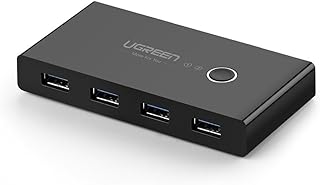 UGREEN USB 3.0 Seletor KVM Switch Box 4 Portas 2 Computadores  