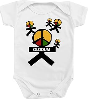 Body Para Bebê Banda Olodum Música Axé Bahia Temático Mimo COR:BRANCA;TAMANHO:P  