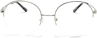 Óculos Armação Unissex Geek Redondo Round Nylon Titanium Jc-9274 (Prata)  