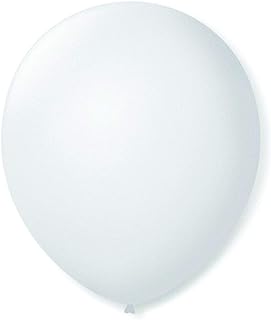 São Roque Balão Imperial N.070, Branco, 50 balões  