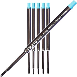 Jaymo – Recargas compatíveis com Waterman Ballpoint., 6 Blue Wm Ballpoint  