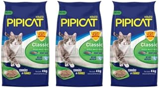 Kit 3 Areia Higiênica para Gatos Pipicat Classic - 4 Kg  