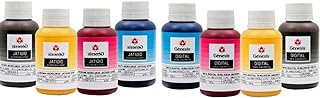 Compatível: Kit 8 Tintas Para Sublimação Digital Gênesis Para Epson Universal Cmyk 100ml  