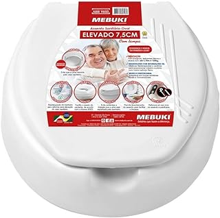 Assento Sanitário Elevado 7,5cm com Tampa Mebuki  