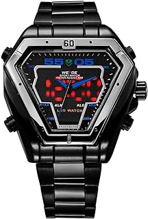 Relógio Masculino Weide AnaDigi WH1102B - Preto e Azul  