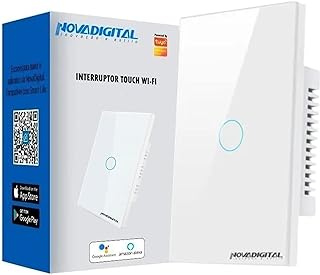 Interruptor Touch 1 Botão Wifi Rf433 Nova Digital WS US1 W  