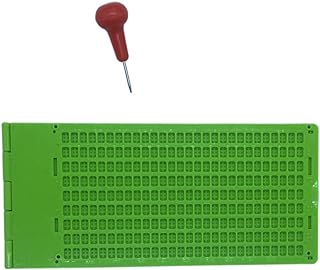 Ardósia de escrita em braille com 28 células da New 9 Lines com Stylus  