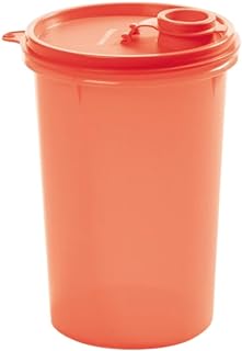 Tupperware Guarda Suco 1L | Não Vaza Deitado na Geladeira (Coral)  