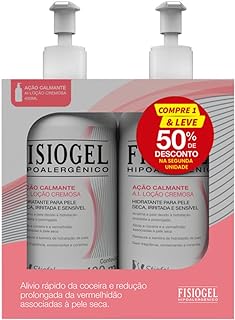 Kit 2x400mL Fisiogel AI Ação Calmante Loção Cremosa  